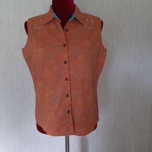 100% cotton sleevless top